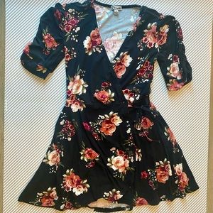 J for Justify Wrap Mini Dress